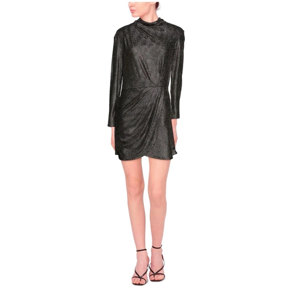 IRO stylish gold black dress